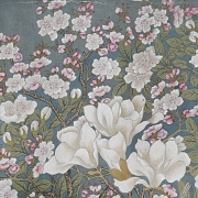 Chinese painting “Flowers and golden pheasant,” signed Jiang Tingxi