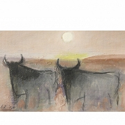 安东尼奥·瓦尔迪维索（1918–2000）《公牛》，20世纪