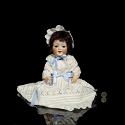Muñeca de porcelana de carácter Heubach Köppelsdorf, Alemania, c. 1920-1925