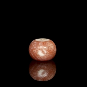 Ancient two-coloured agate bead - 1