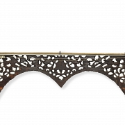 Cubre cortinas de madera lacada 