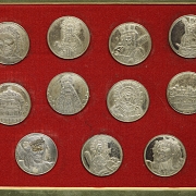 Serie de monedas de plata de índole religiosa, s.XX