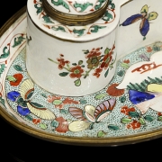 Chantilly style porcelain scrivener's desk, 19th century - 2