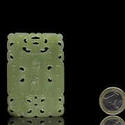 Placa de jade amarillo 