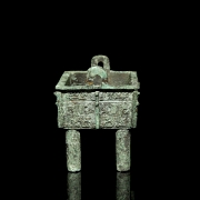 Bronze ritual censer ‘Taotie’, Shang style - 1
