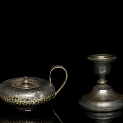 银油灯与银烛台，20世纪