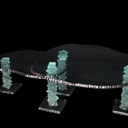 丹尼·莱恩风格玻璃桌，20世纪 - 1