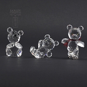 Tres osos de Swarovski.