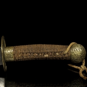 'Shuangdao’ silver-plated metal sword, 20th century - 2