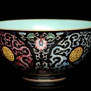 Cuenco de porcelana esmaltada “Shou”, con marca Yongzheng - 8