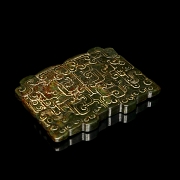 Placa de jade tallado, estilo Han