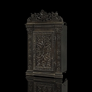 Gabinete de pared de madera y hierro fundido, s.XIX