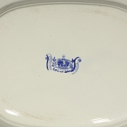 Pair of Willow Pattern trays, ‘Improved Stoneware’, 19th-20th century