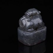 Sello de jade gris de Hetian