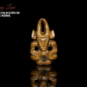 Carved jade figure “Sun God,” Hongshan culture