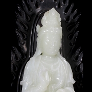 Figura de jade blanco de Hetian 