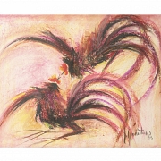 Maria Torres (20th century) ‘Cockfight’, 1993
