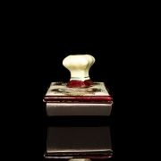 Antique ink blotter ‘Two scenes with allegories’, 19th-20th century - 2