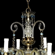 Bohemian style crystal chandelier, XX century