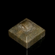 Sello cuadrangular de jade, dinastía Han