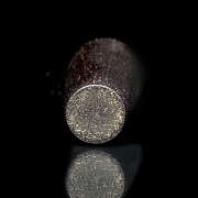 Jarrón soliflor de madera, dinastía Qing