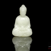 Figura de jade blanco tallado