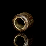 Anillo de arquero de madera chenxiagmu y metal, dinastía Qing