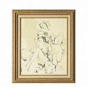 Bernard Dufour (20th-21st century) ‘Ladies at Rest’