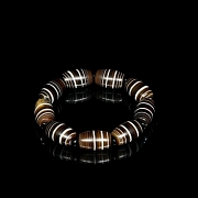 Pulsera de nueve cuentas Dzi, dinastía Liao