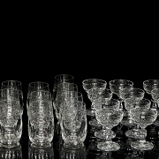 Set of glassware, Germany, 20th century