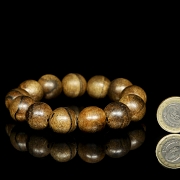 Pulsera de trece cuentas de madera de Chenxiang, dinastía Qing