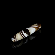 Multicoloured natural agate Dzi, Liao dynasty - 4