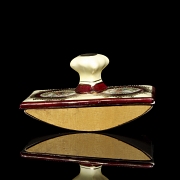 Antique ink blotter ‘Two scenes with allegories’, 19th-20th century - 3