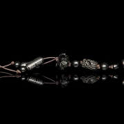 Mala de cuentas de madera