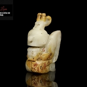 Figura de jade blanco