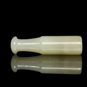 Carved jade mouthpiece, Qing dynasty