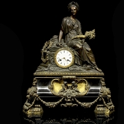 Gran reloj de sobremesa francés, s.XIX
