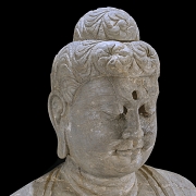 Gran figura de piedra tallada 