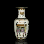 Enameled porcelain vase 