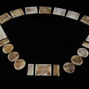 Ornamentos para cinturón de jade tallado, dinastía Ming