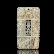 Placa de jade tallado