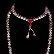 Collar mala de 108 cuentas de liulí, dinastía Qing - 1
