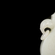 Jarrón de jade blanco de Hetian