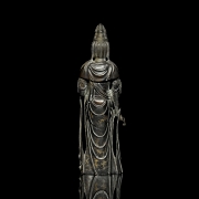 Escultura “Guanyin” en metal patinado, s.XX