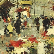 费尔南·克拉韦尔 Fernand Claver（1918-约1961年）《世界主义风景》