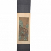 Chinese painting ‘Palaces Among Mountains’, signed Li Shida