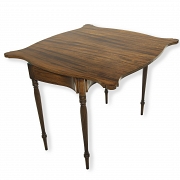 Mesa de juego con incrustaciones estilo Sheraton, EEUU, s.XIX-XX - 5