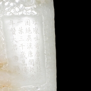 Recipiente para pinceles de jade de Hetian 