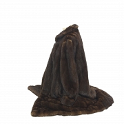 Long vision fur coat