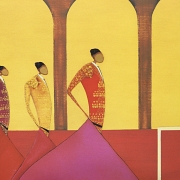 Thierry Ona (1960) Pareja de pinturas 